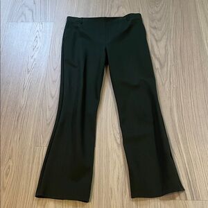 Quince Dark Green Flare Pants